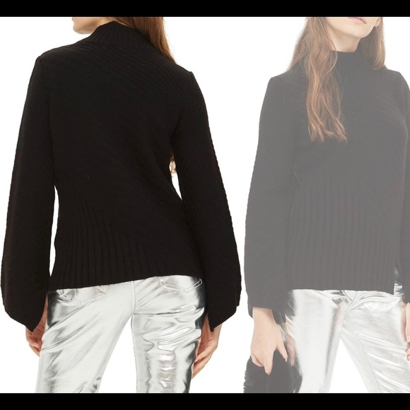 Topshop Black Turtleneck Sweater - Picture 2 of 4